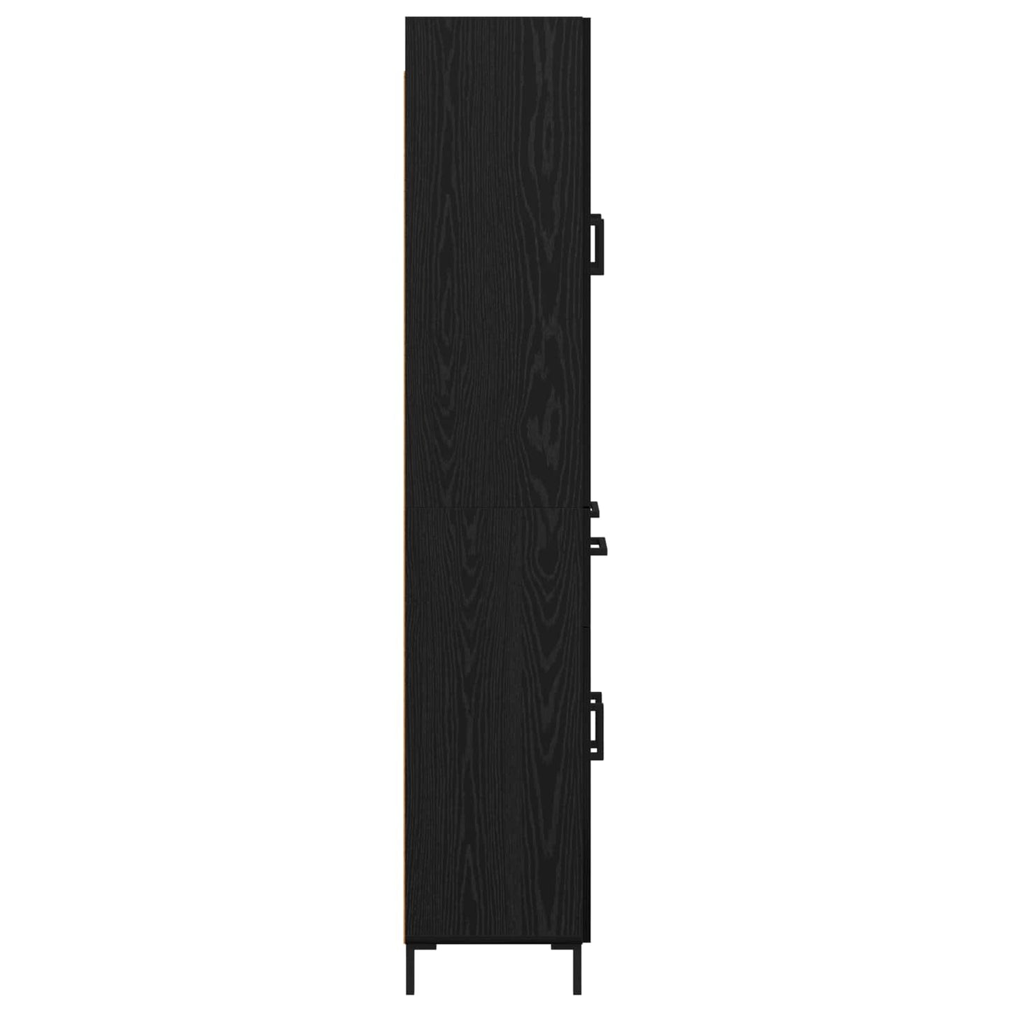 Skåp Svart Ek 69,5 x 34 x 180 cm