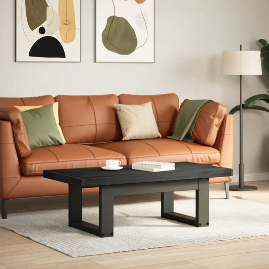 Kaffeebord NOAIN Svart 119 x 60 x 40 cm Massiv furu