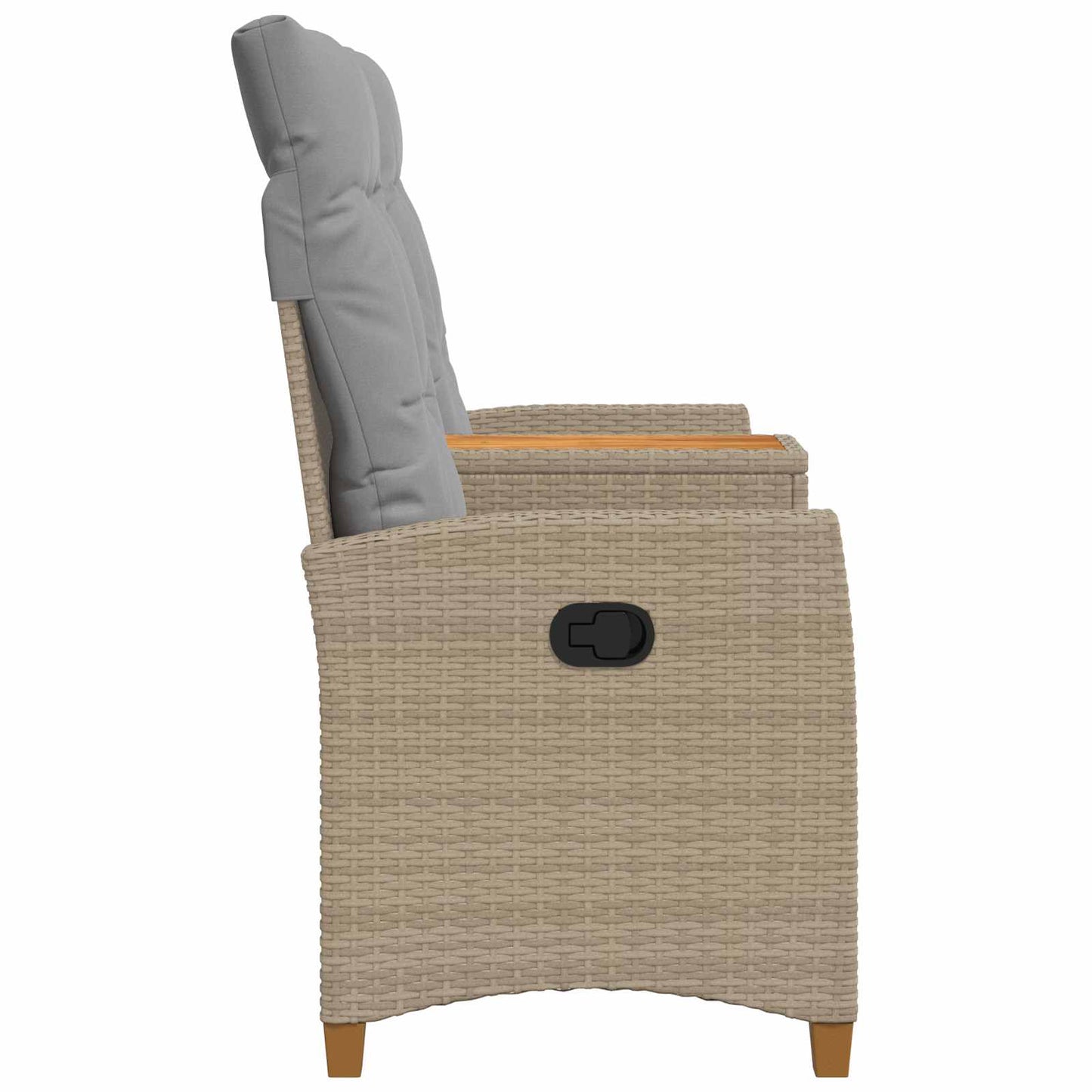 Trädgårdssoffa Beige och Ljusgrå 126 x 65 x 112 cm