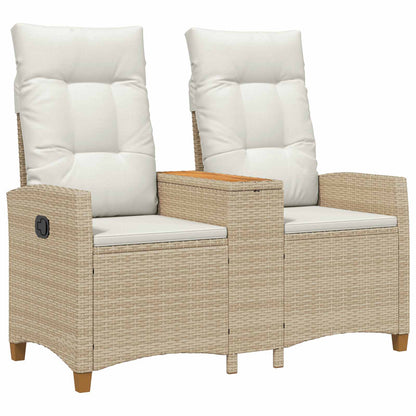 Trädgårdssoffa Beige och krämvit 126 x 65 x 112 cm