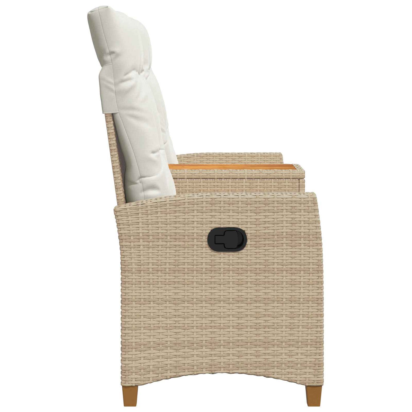 Trädgårdssoffa Beige och krämvit 126 x 65 x 112 cm