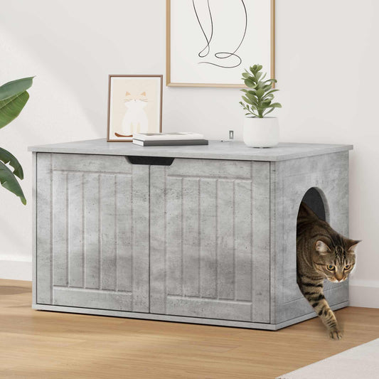 Katt hus Betong 85 x 55 x 50,5 cm Konstruerat trä