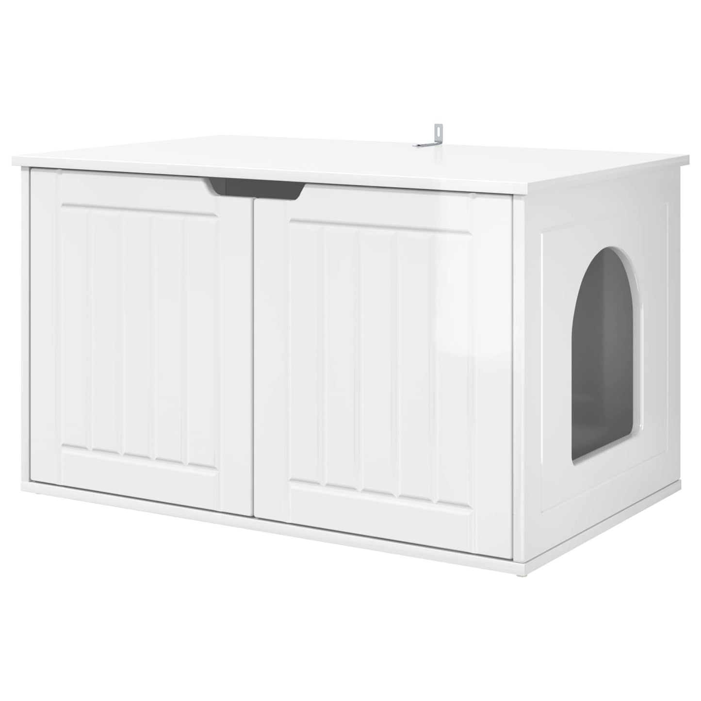 Katt hus Glansig Vit 85 x 55 x 50,5 cm Konstruerat trä