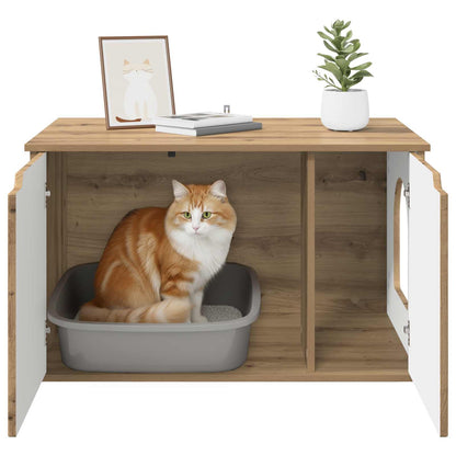 Katt hus Artisan Ek 85 x 55 x 50,5 cm Konstruerat trä