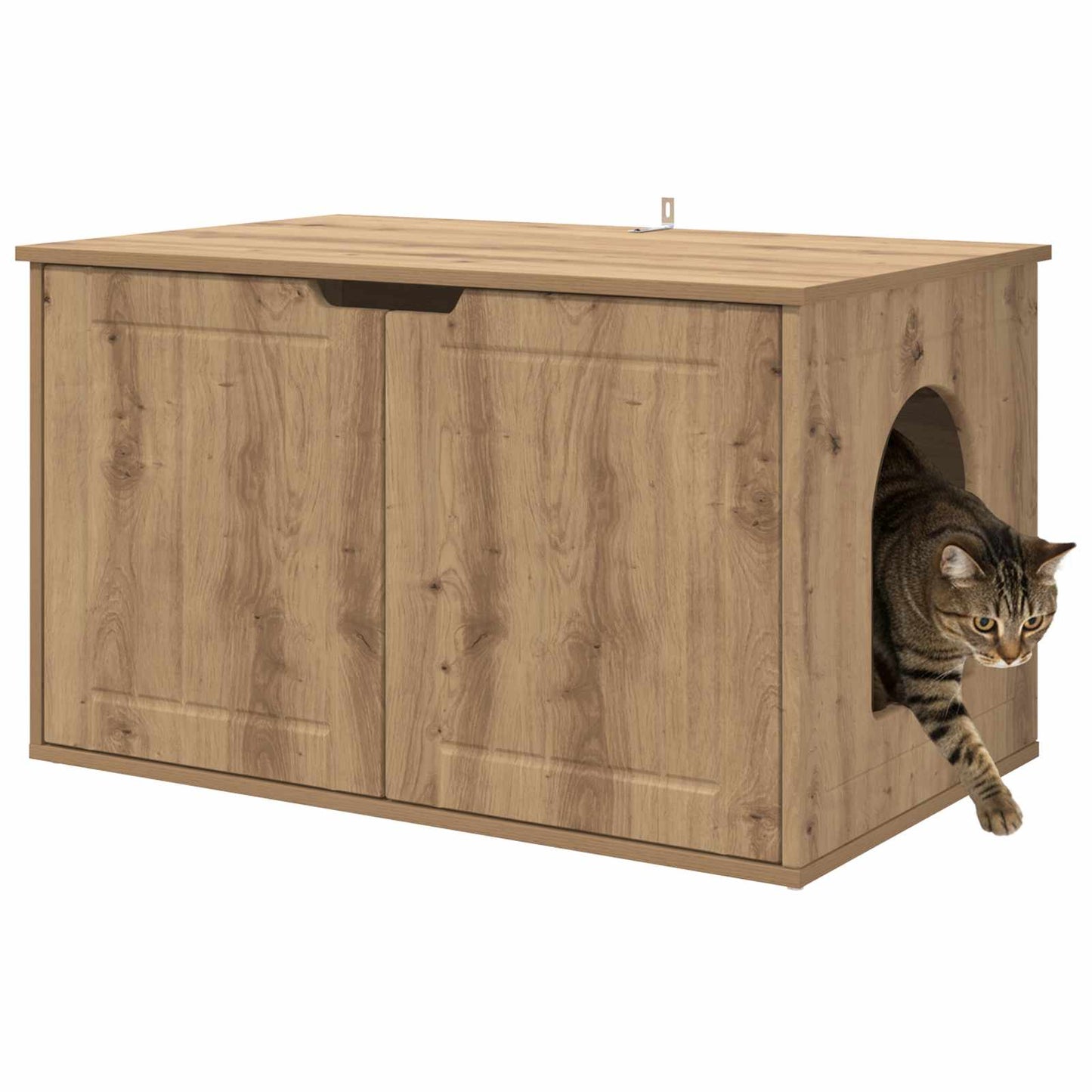 Katt hus Artisan Ek 85 x 55 x 50,5 cm Konstruerat trä
