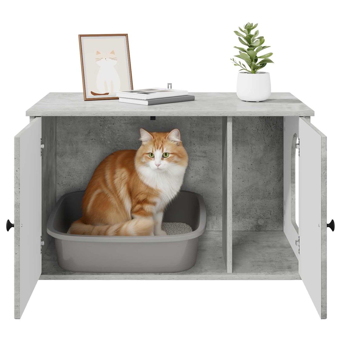 Kattmöbel Katthus Betong 85 x 55 x 50 cm