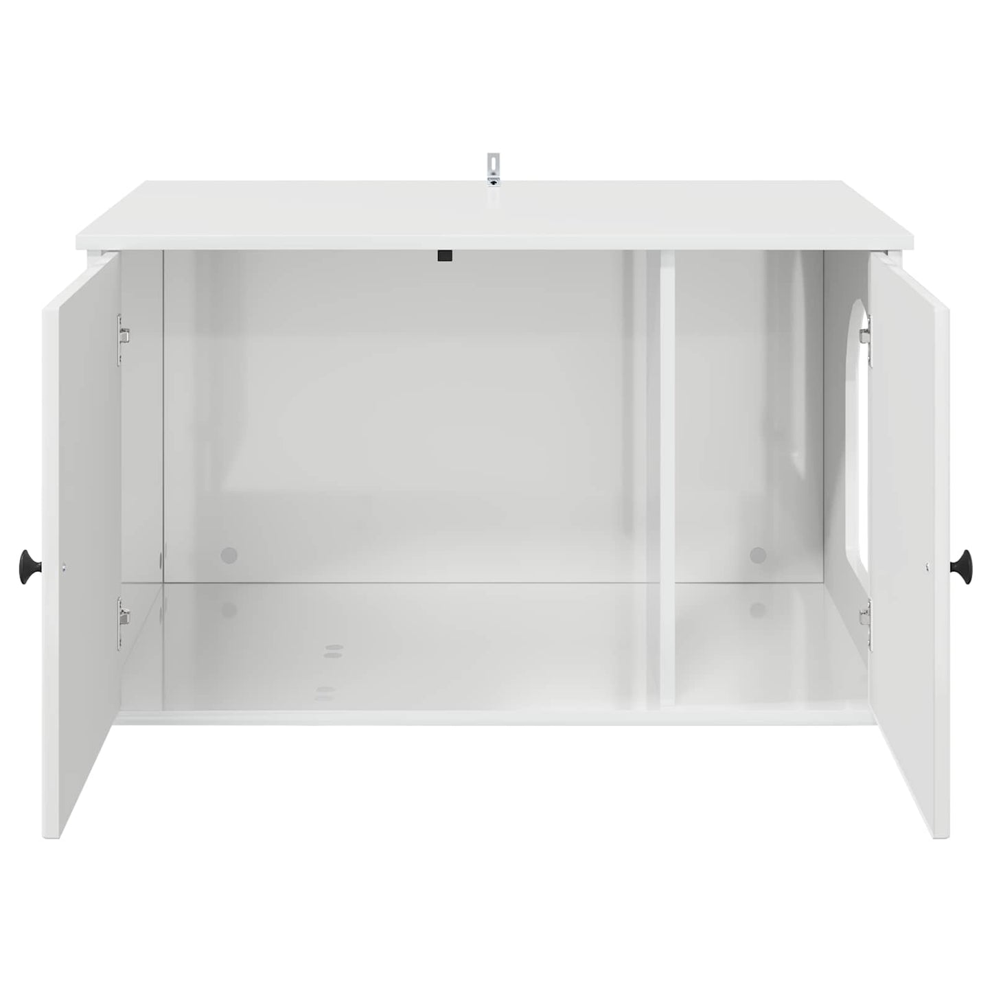 Kattmöbel Katthus Glansig Vit 85 x 55 x 50 cm