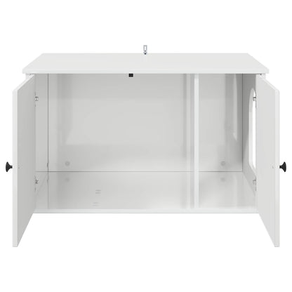 Kattmöbel Katthus Glansig Vit 85 x 55 x 50 cm