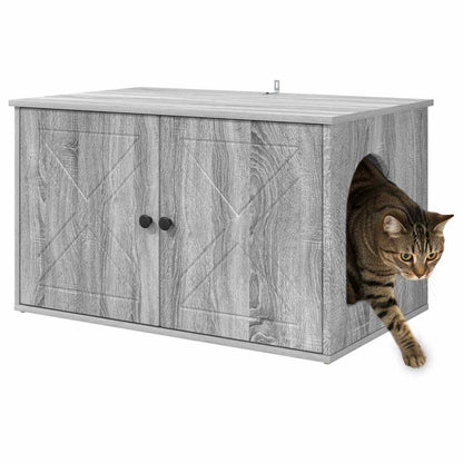 Kattmöbel Katthus Sonoma Grå 85 x 55 x 50 cm