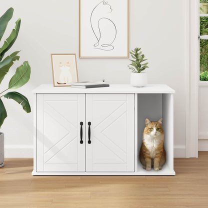 Kattmöbel Katthus Vit 85 x 55 x 50 cm