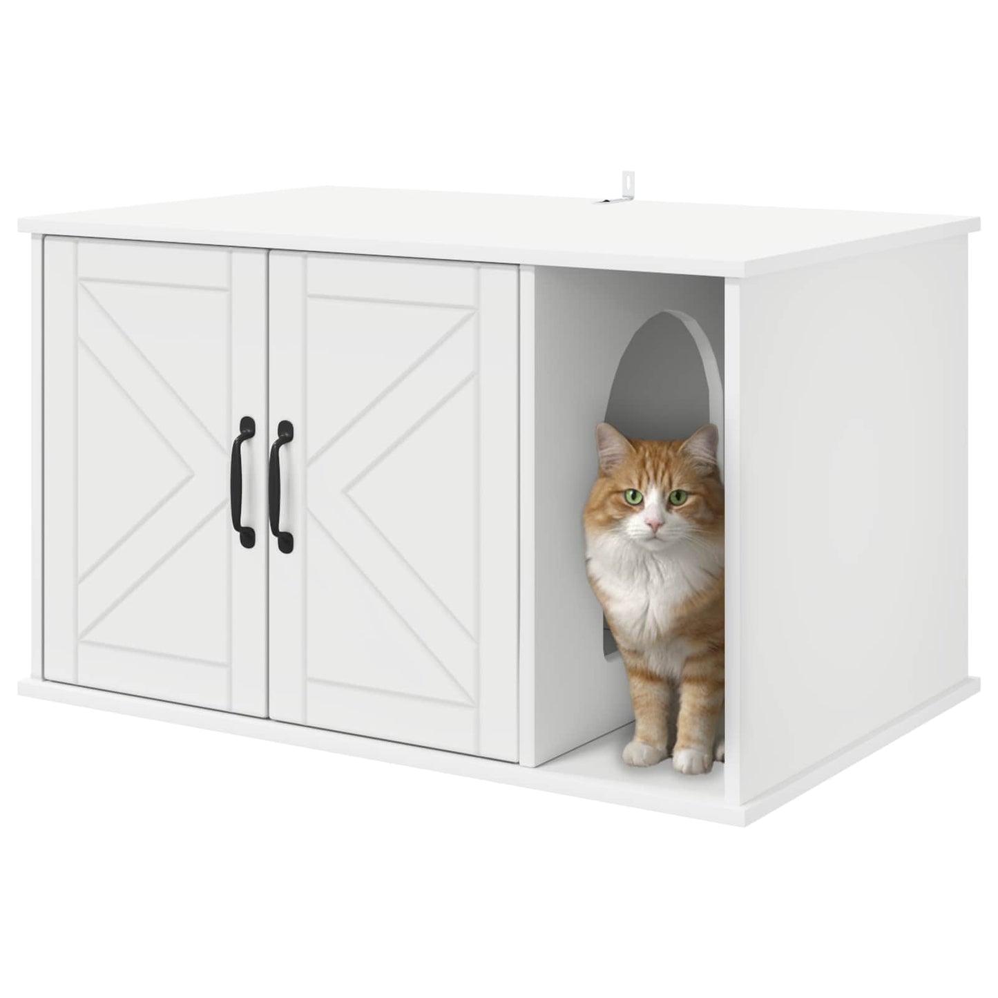 Kattmöbel Katthus Vit 85 x 55 x 50 cm