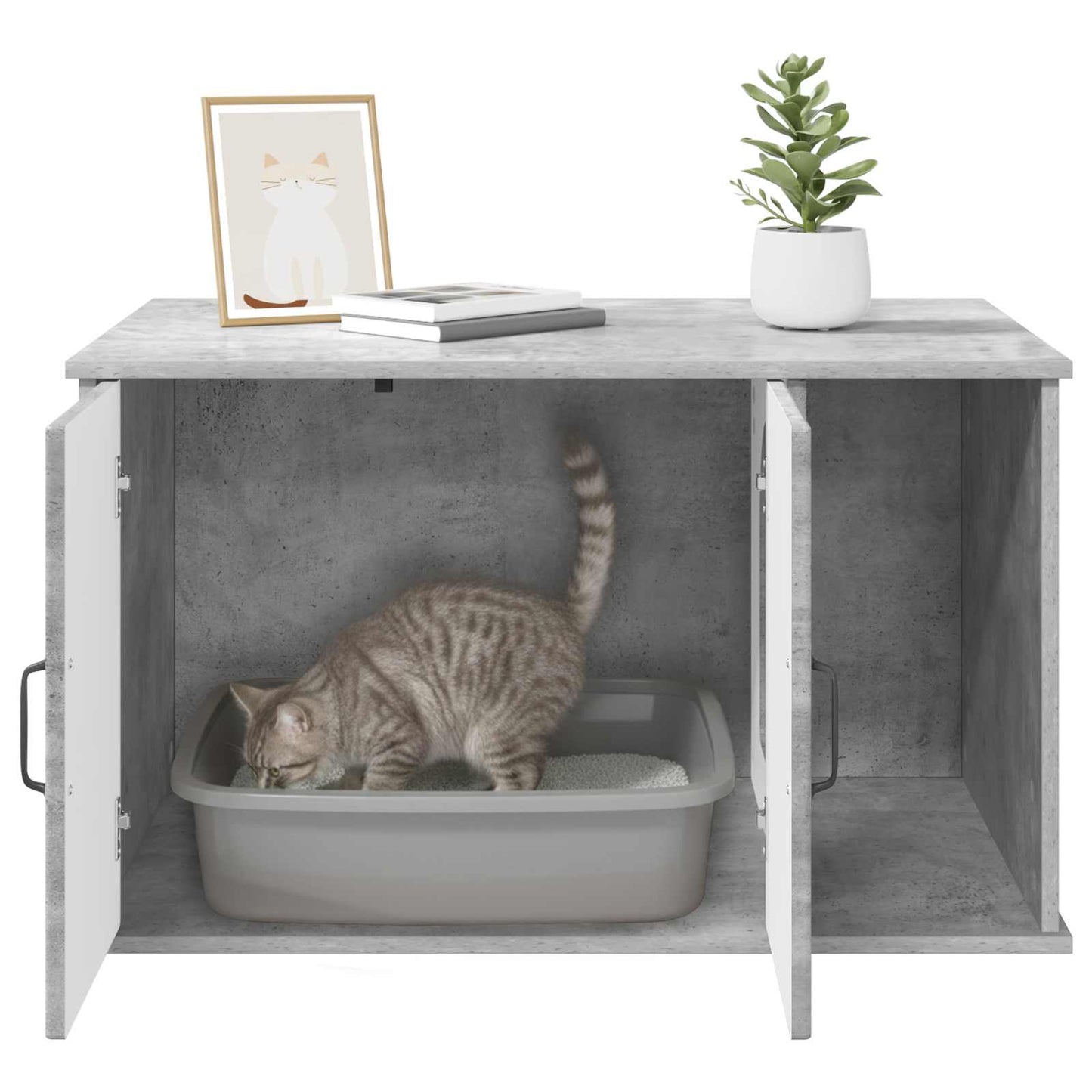 Kattmöbel Katthus Betong 85 x 55 x 50 cm