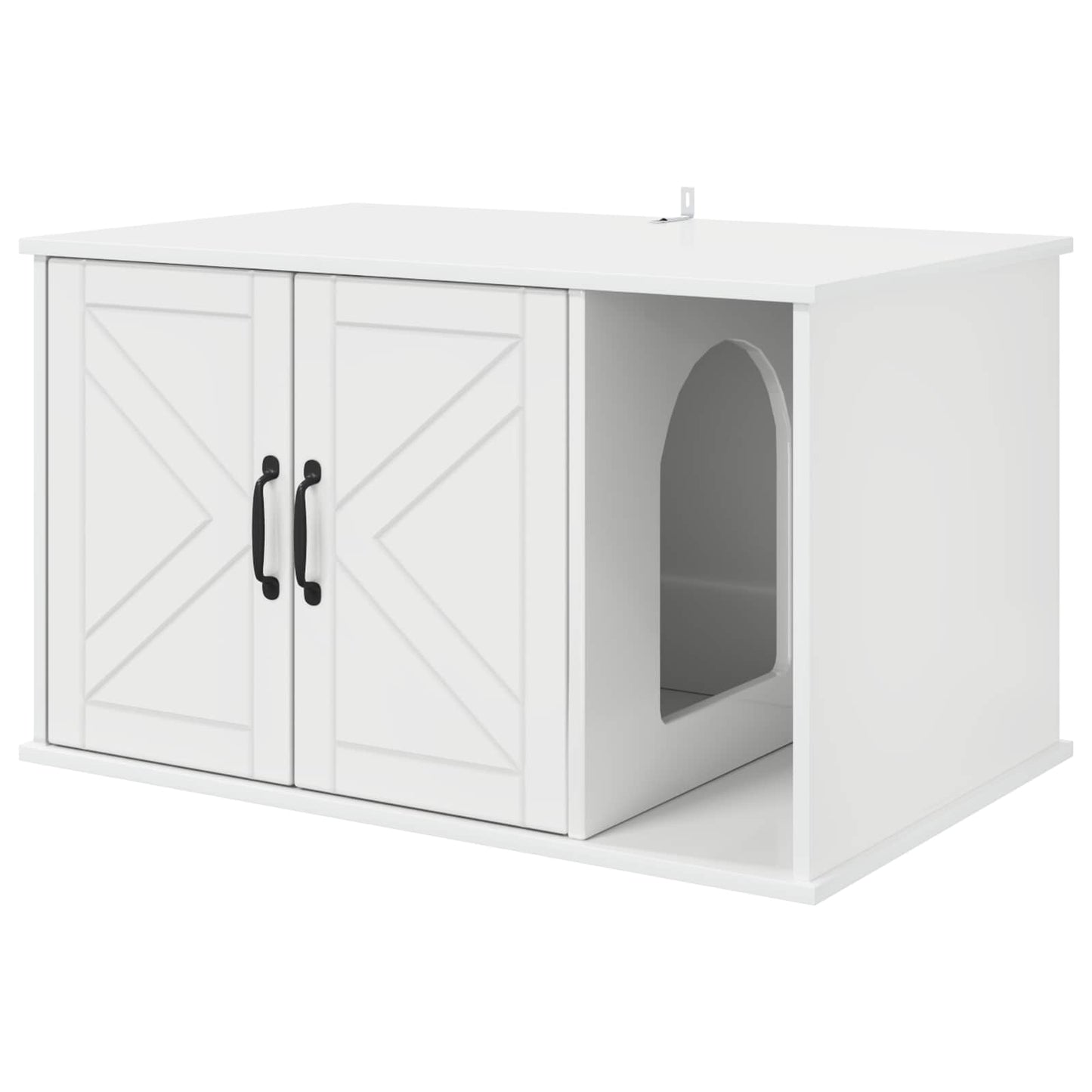 Kattmöbel Katthus Glansig Vit 85 x 55 x 50 cm