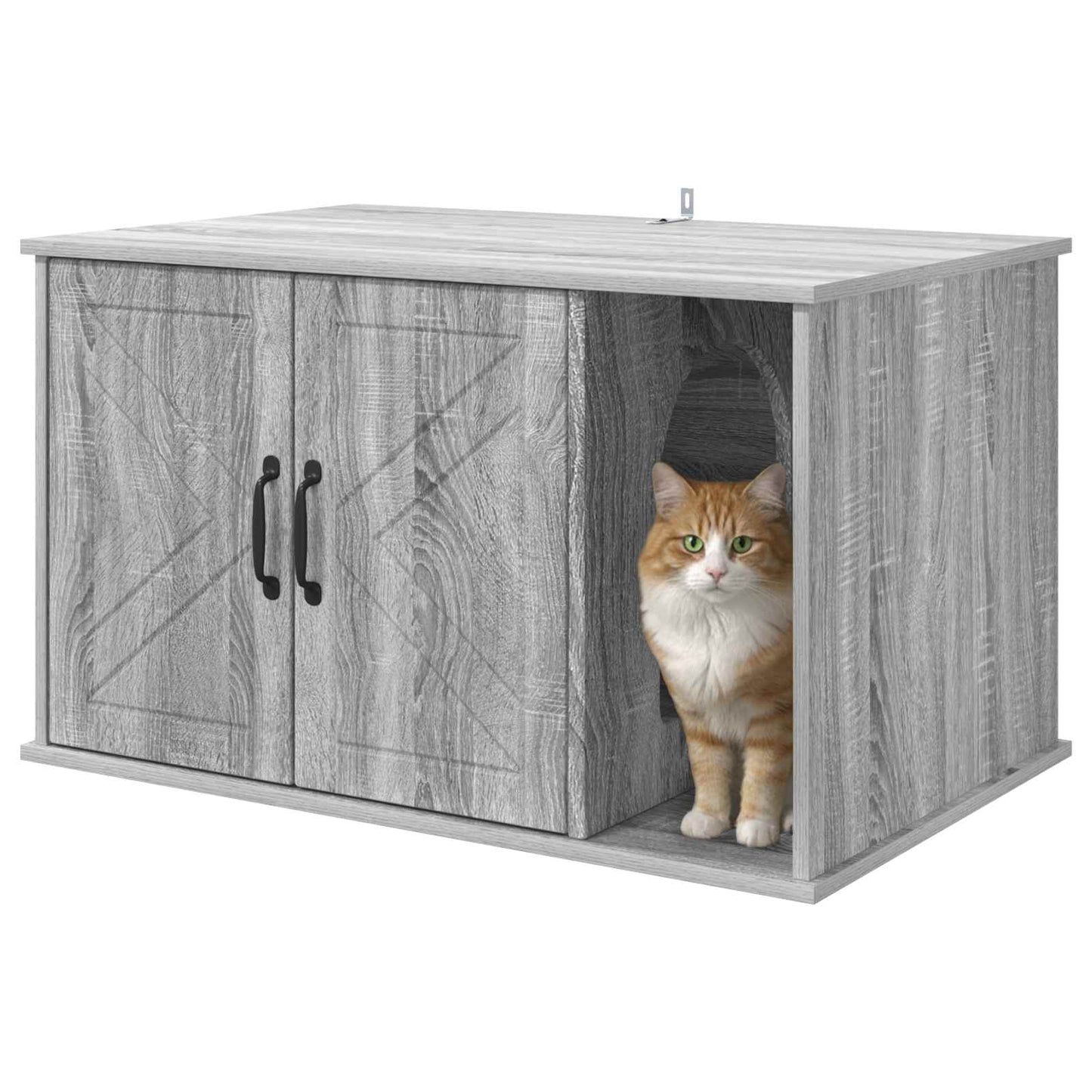 Kattmöbel Katthus Sonoma Grå 85 x 55 x 50 cm