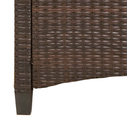 Trädgårdssoffa med kudde Brun och Kräm 105 x 60 x 112 cm