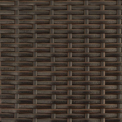 Trädgårdssoffa med kudde Brun och Kräm 105 x 60 x 112 cm