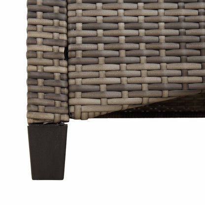Trädgårdssoffa med kudde Grå och mörkgrå 105 x 60 x 112 cm