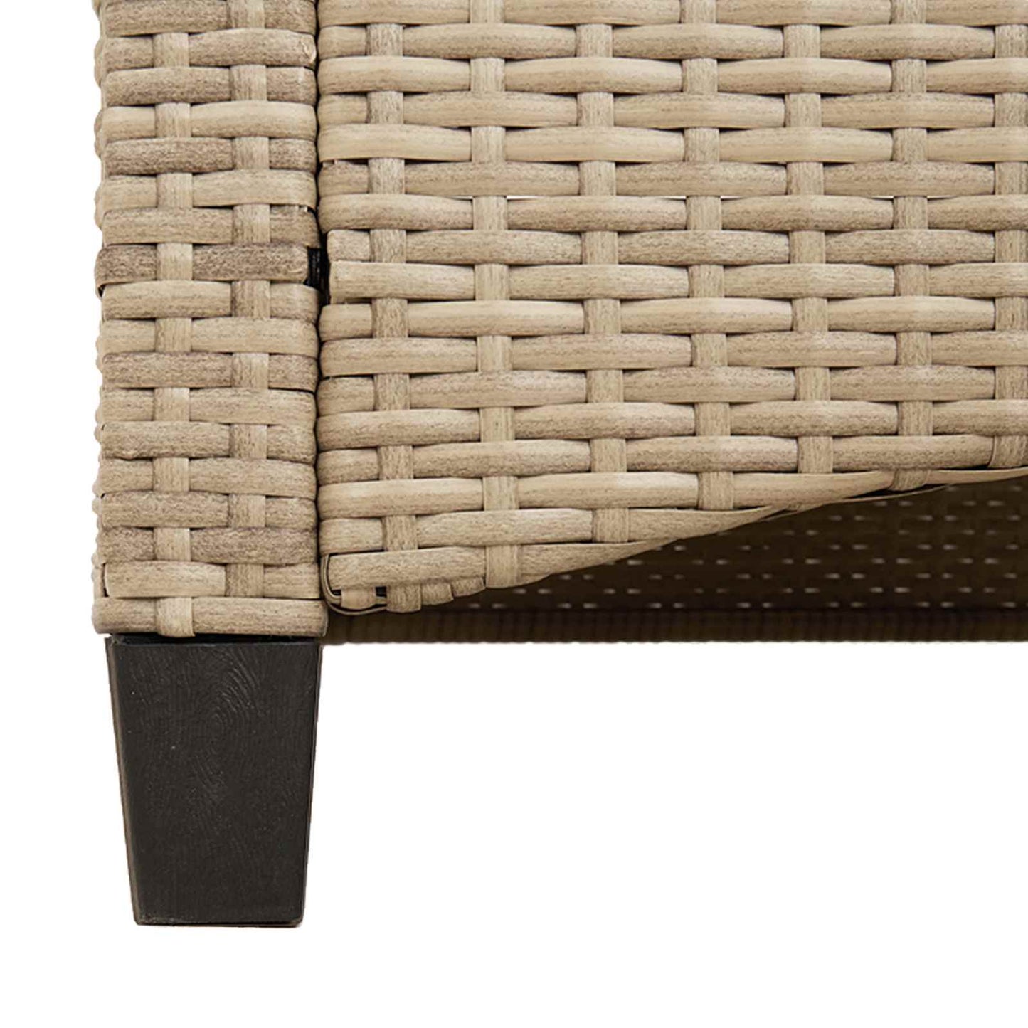 Trädgårdssoffa med kudde Beige och gräddfärgad 105 x 60 x 112 cm