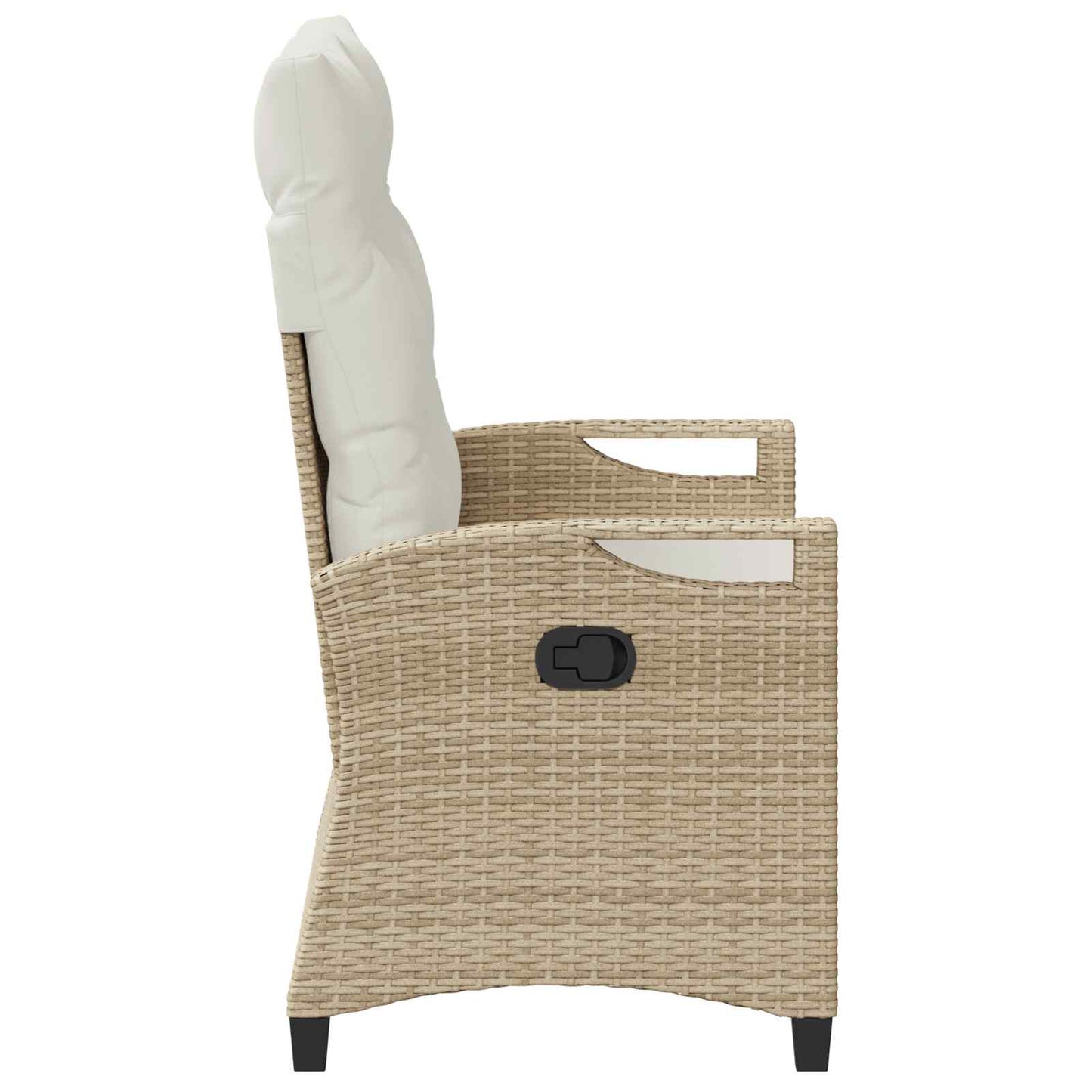 Trädgårdssoffa med kudde Beige och gräddfärgad 105 x 60 x 112 cm