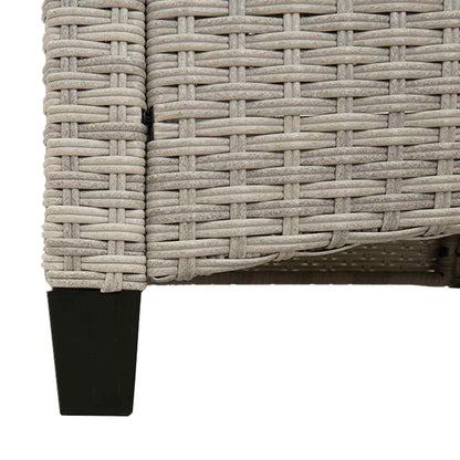 Trädgårdsbänk med kudde 105 x 60 x 112 cm stål