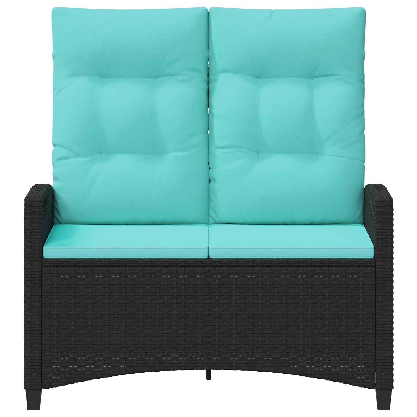 Trädgårdsbänk med kudde 105 x 60 x 112 cm stål