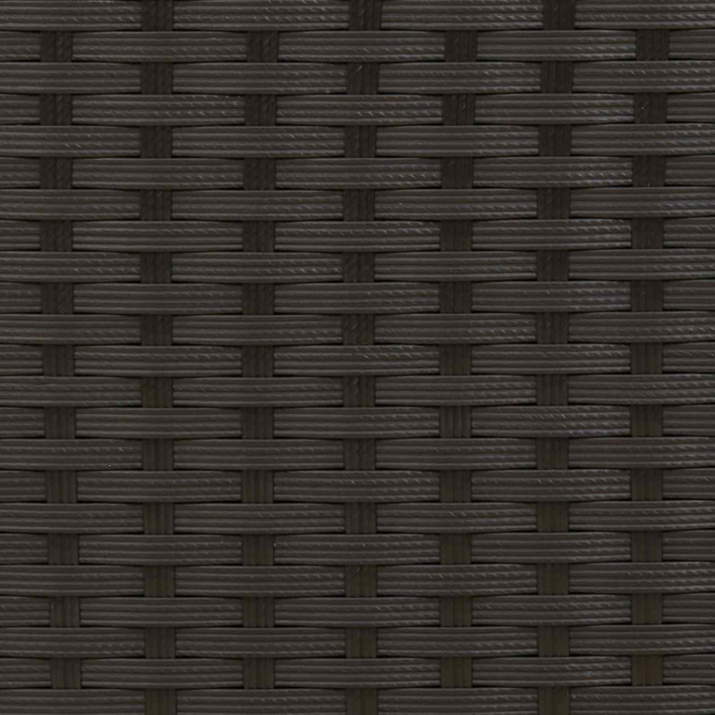 Trädgårdsbänk Konstrotting med kudde Svart och krämvit 115 x 65 x 72 cm