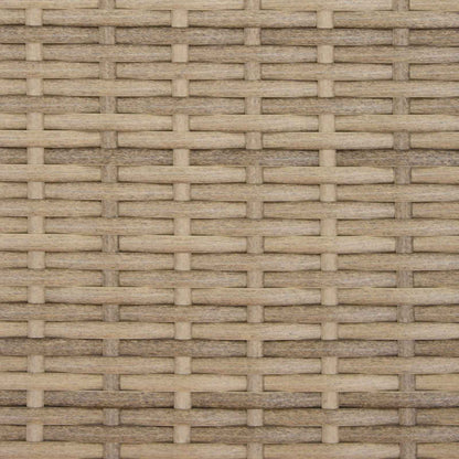 Trädgårdsbänk Konstrotting med kudde Beige och krämvit 115 x 65 x 72 cm