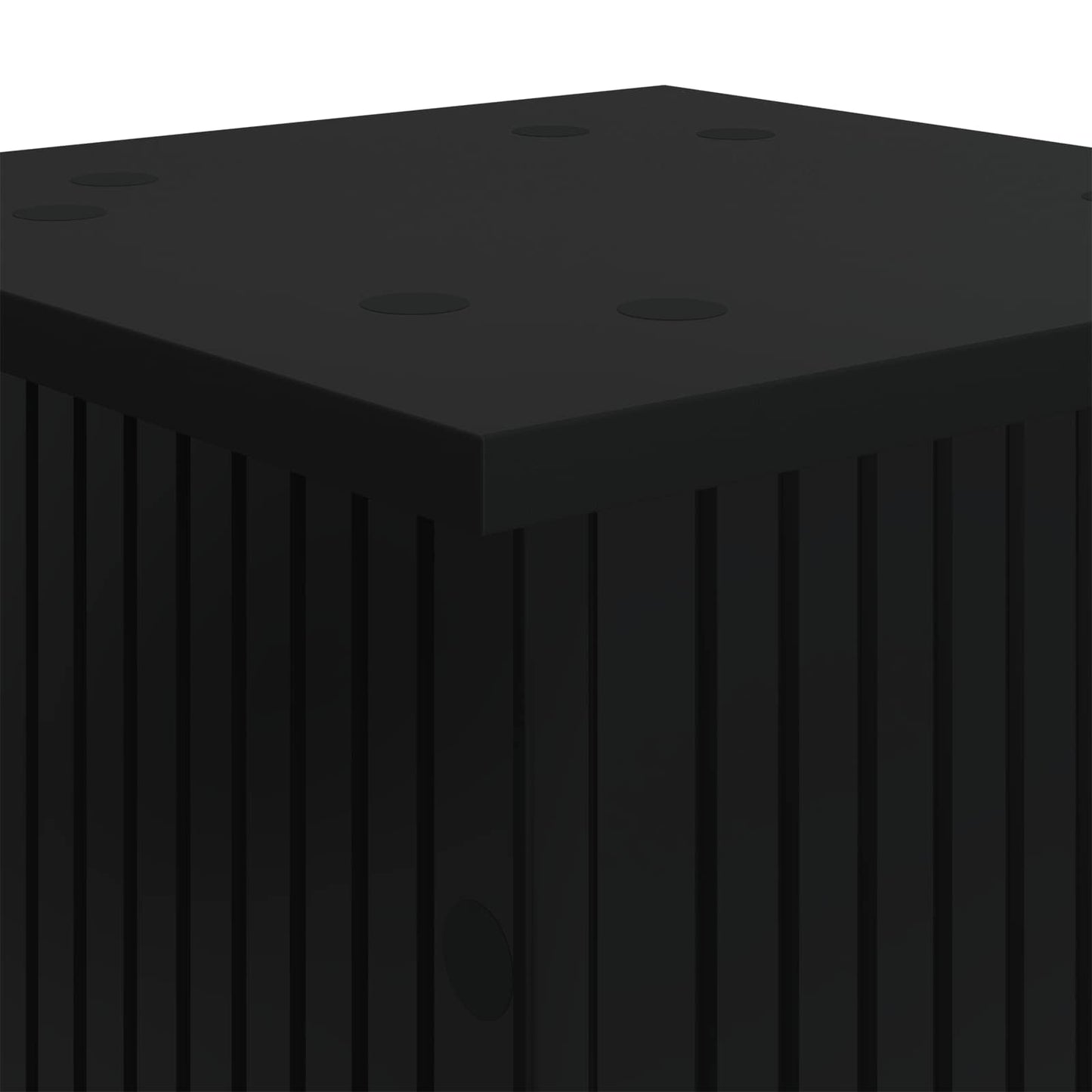 Växtställ 2 pcs Svart 30,5 x 30 x 100,5 cm Konstruerat trä