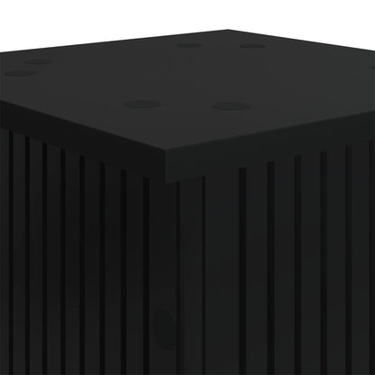 Växtställ 2 pcs Svart 30,5 x 30 x 100,5 cm Konstruerat trä