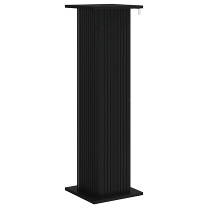 Växtställ 2 pcs Svart 30,5 x 30 x 100,5 cm Konstruerat trä