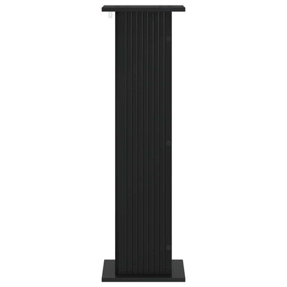Växtställ 2 pcs Svart 30,5 x 30 x 100,5 cm Konstruerat trä