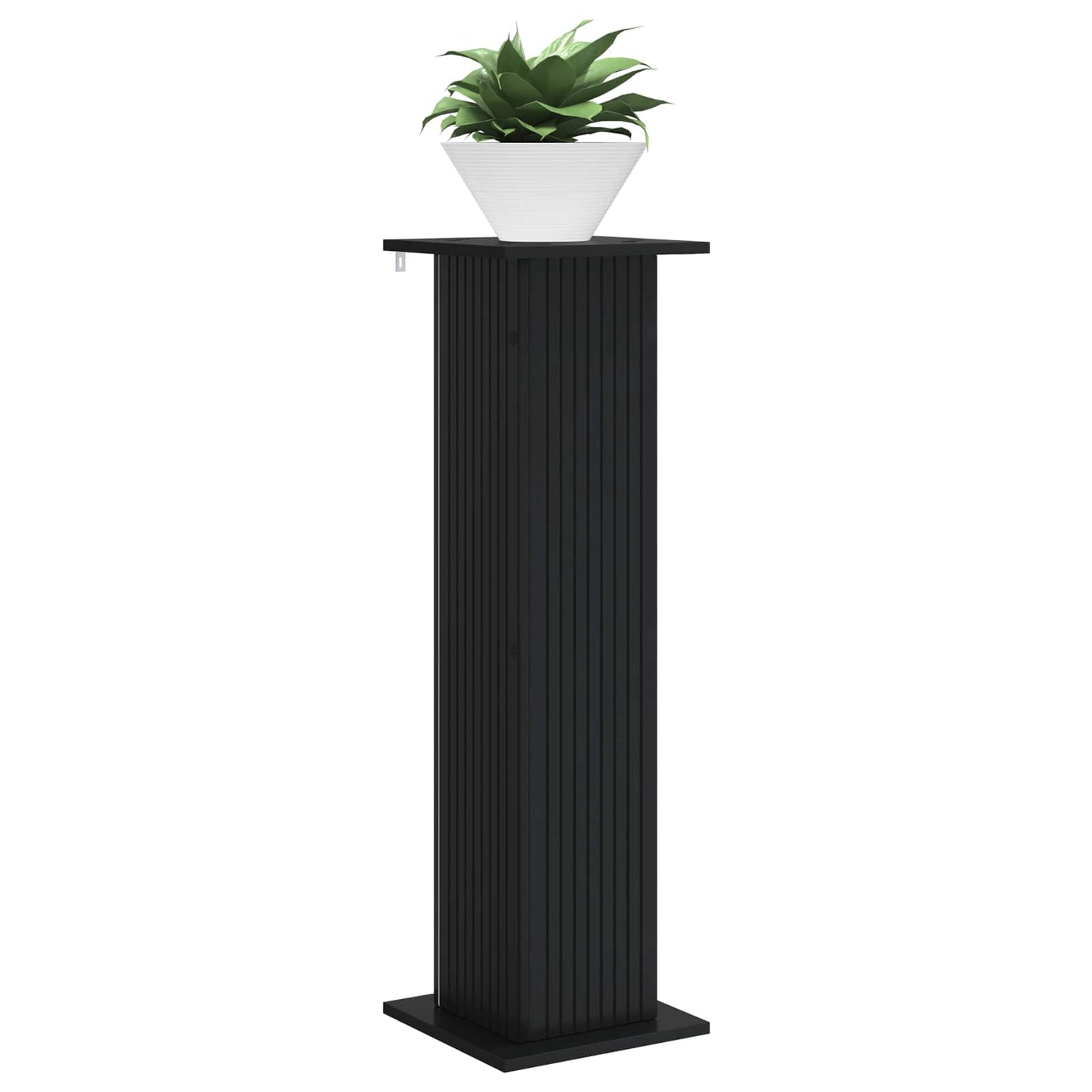 Växtställ 2 pcs Svart 30,5 x 30 x 100,5 cm Konstruerat trä