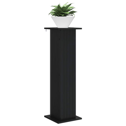 Växtställ 2 pcs Svart 30,5 x 30 x 100,5 cm Konstruerat trä