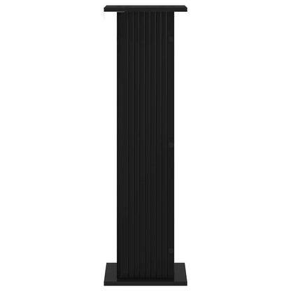 Växtställ 2 pcs Svart 30,5 x 30 x 100,5 cm Konstruerat trä