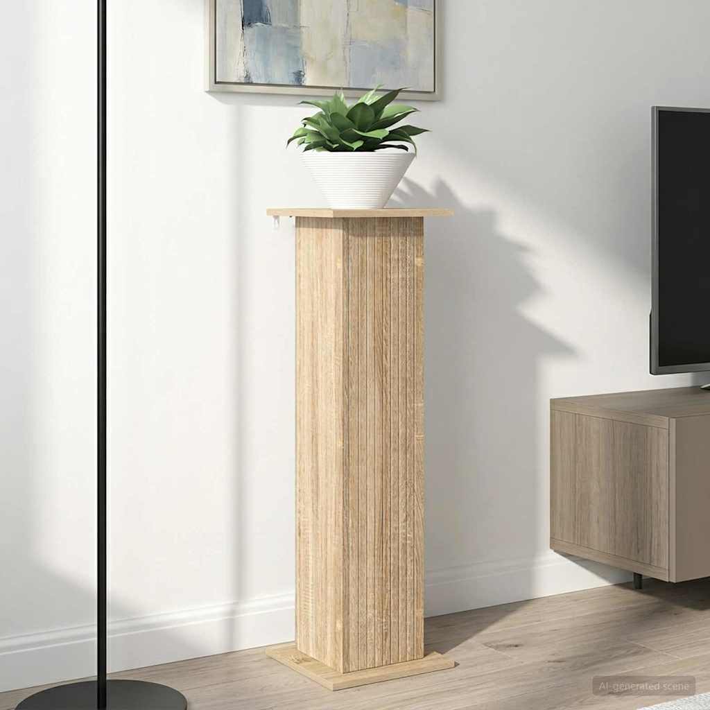 Växtställ 2 pcs Sonoma-ek 30,5 x 30 x 100,5 cm Konstruerat trä