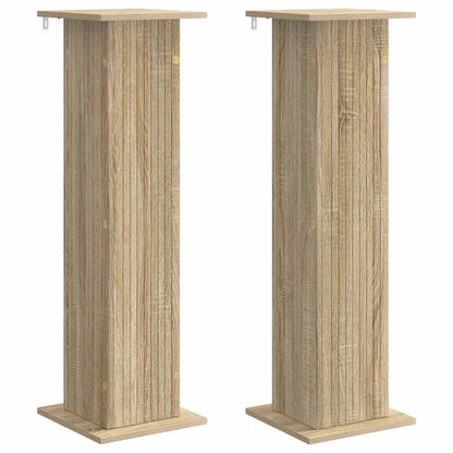 Växtställ 2 pcs Sonoma-ek 30,5 x 30 x 100,5 cm Konstruerat trä