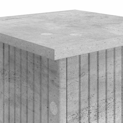 Växtställ 2 pcs Betonggrå 30,5 x 30 x 100,5 cm Konstruerat trä