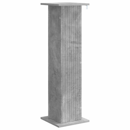 Växtställ 2 pcs Betonggrå 30,5 x 30 x 100,5 cm Konstruerat trä