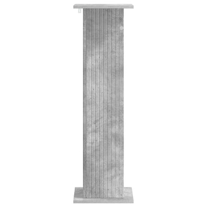 Växtställ 2 pcs Betonggrå 30,5 x 30 x 100,5 cm Konstruerat trä