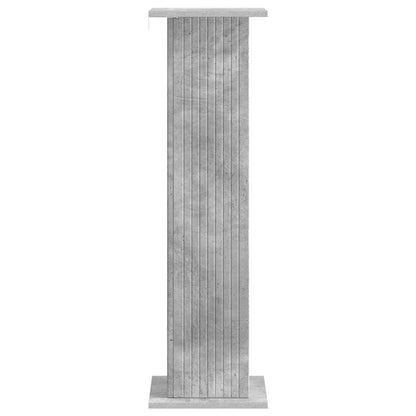 Växtställ 2 pcs Betonggrå 30,5 x 30 x 100,5 cm Konstruerat trä