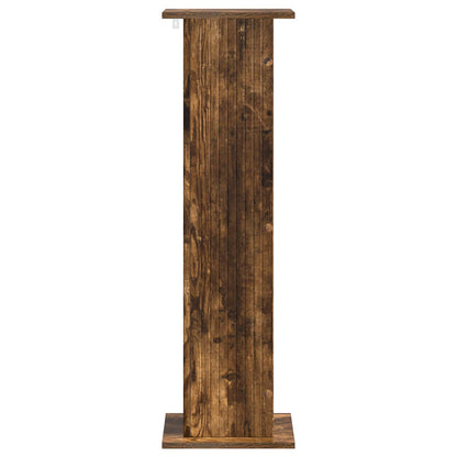 Växtställ 2 pcs Rökt ek 30,5 x 30 x 100,5 cm Konstruerat trä