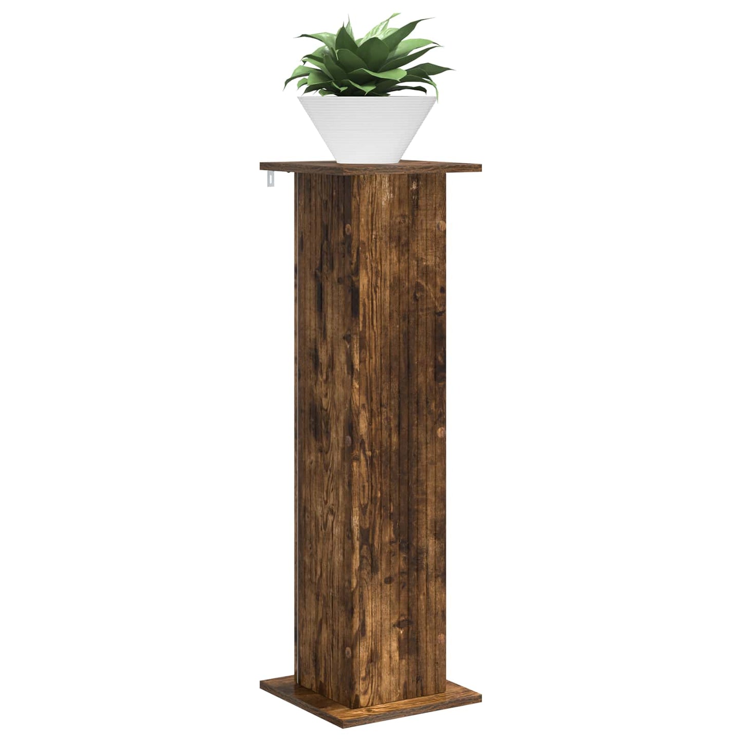 Växtställ 2 pcs Rökt ek 30,5 x 30 x 100,5 cm Konstruerat trä