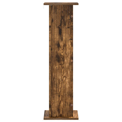 Växtställ 2 pcs Rökt ek 30,5 x 30 x 100,5 cm Konstruerat trä