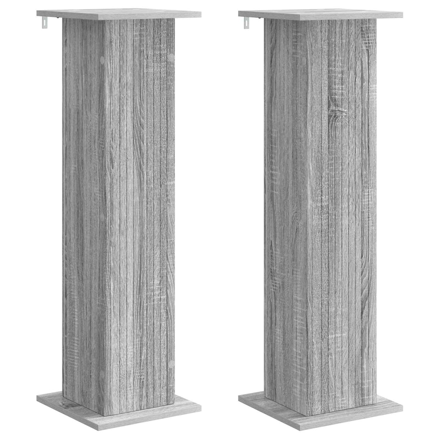 Växtställ 2 pcs Grå sonoma-ek 30,5 x 30 x 100,5 cm
