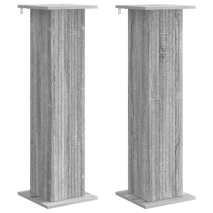 Växtställ 2 pcs Grå sonoma-ek 30,5 x 30 x 100,5 cm