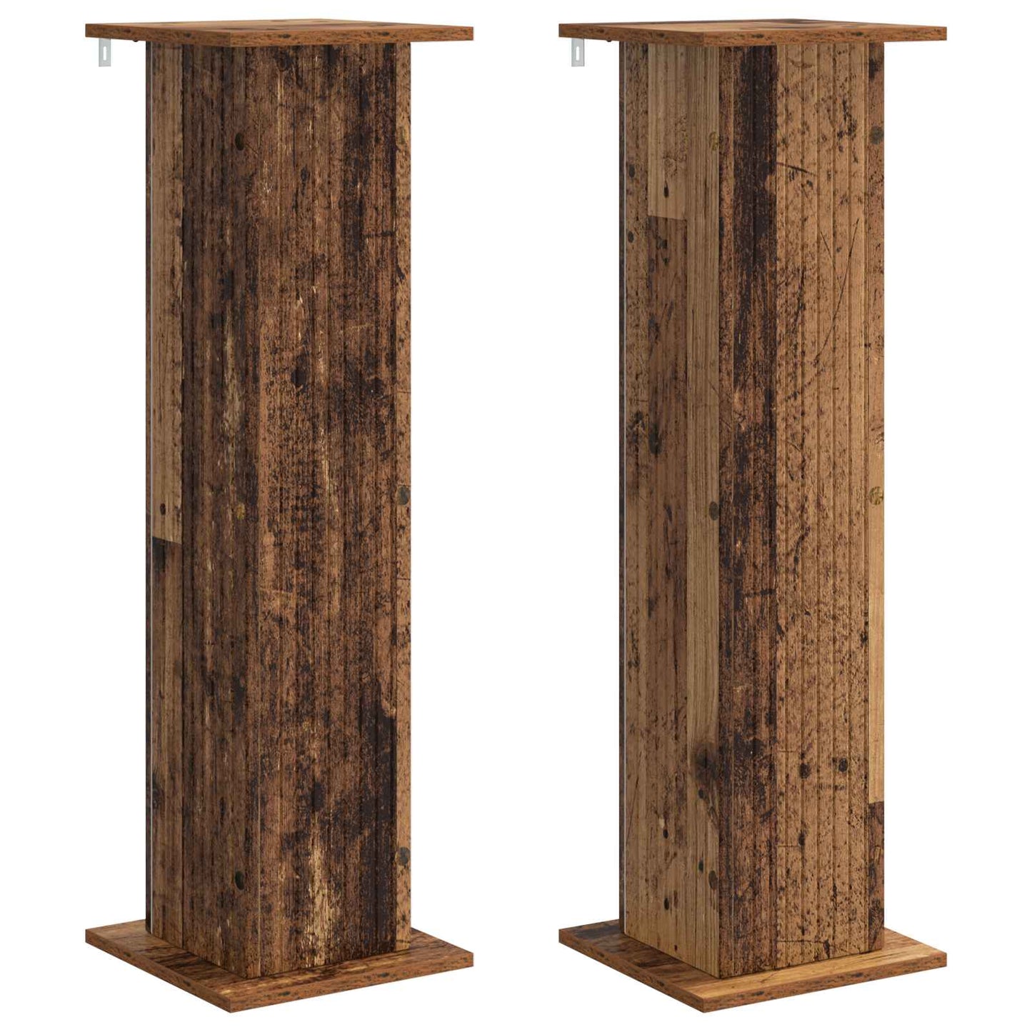 Växtställ 2 pcs Gammalt trä 30,5 x 30 x 100,5 cm