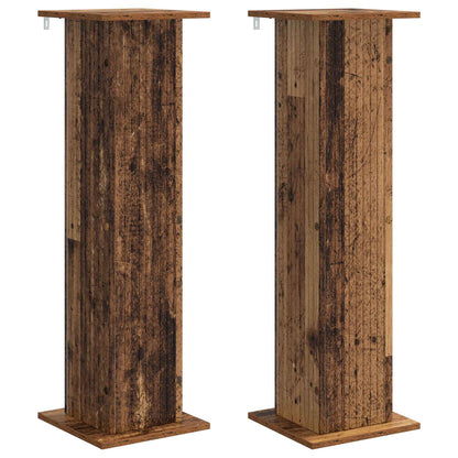 Växtställ 2 pcs Gammalt trä 30,5 x 30 x 100,5 cm