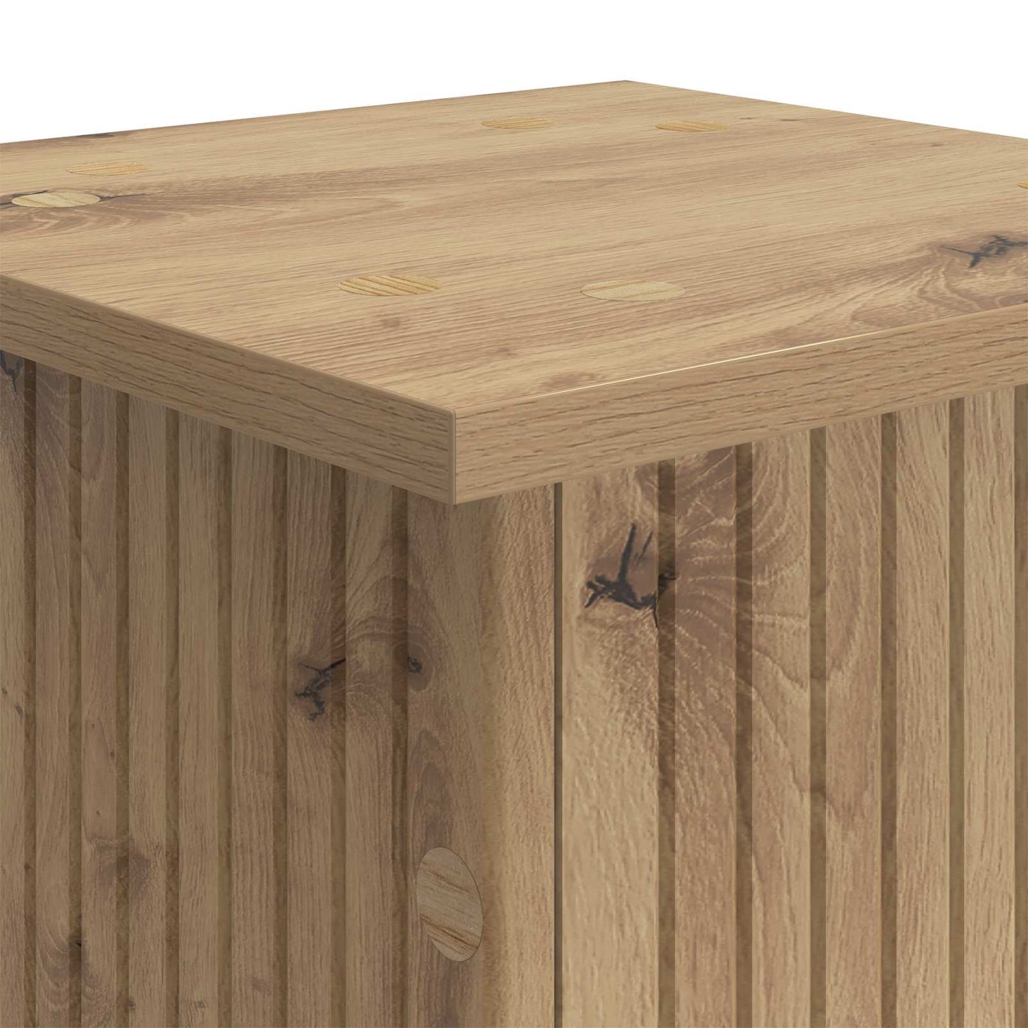 Växtställ 2 pcs Artisan-ek 30,5 x 30 x 100,5 cm Konstruerat trä