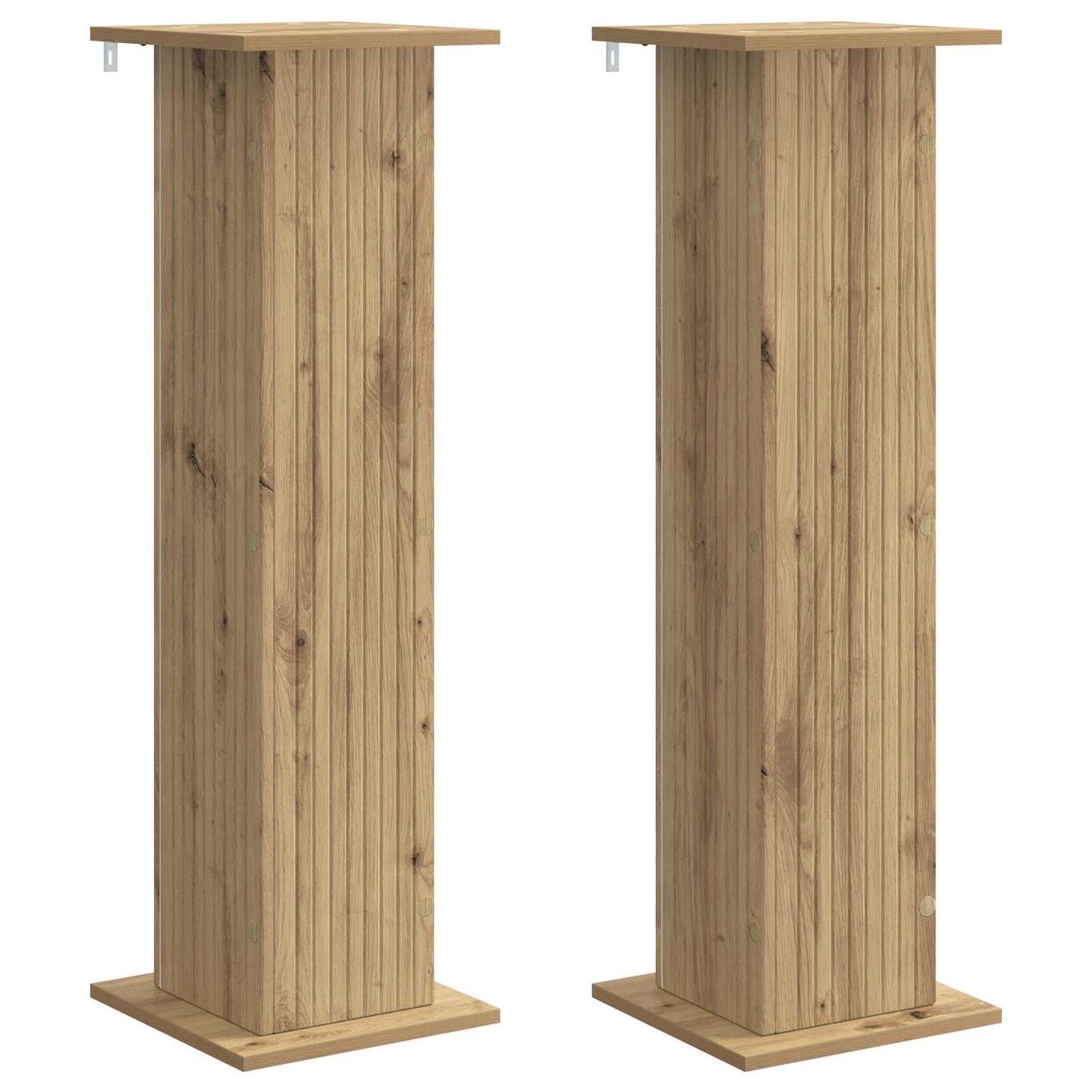 Växtställ 2 pcs Artisan-ek 30,5 x 30 x 100,5 cm Konstruerat trä