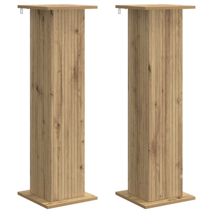 Växtställ 2 pcs Artisan-ek 30,5 x 30 x 100,5 cm Konstruerat trä